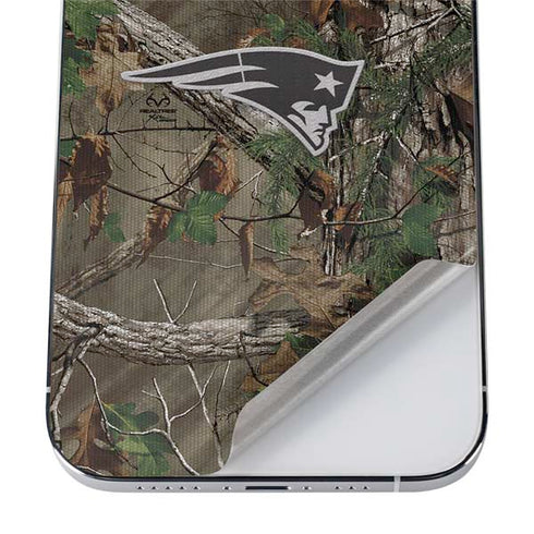 NFL New England Patriots Realtree Xtra Green Camo iPhone 12 Pro Skin